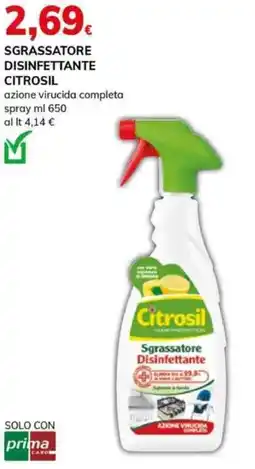 Basko Sgrassatore disinfettante CITROSIL offerta