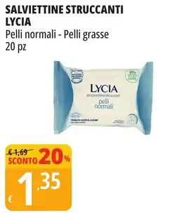 Tigros Salviettine struccanti lycia pelli normali - pelli grasse offerta
