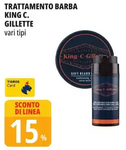 Tigros Trattamento barba KING C. GILLETTE offerta