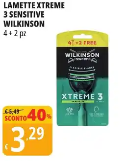 Tigros Lamette xtreme 3 sensitive WILKINSON offerta