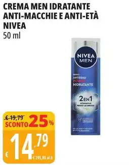 Tigros Crema men idratante anti-macchie e anti-età NIVEA offerta