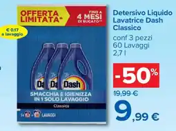 Carrefour Detersivo Liquido Lavatrice Dash Classico offerta