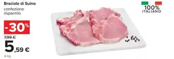 Carrefour Braciole di Suino offerta