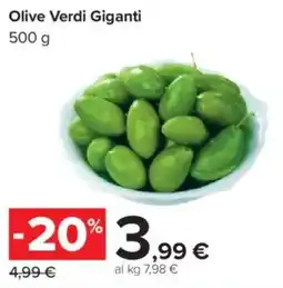 Carrefour Olive Verdi Giganti offerta