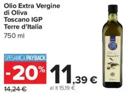 Carrefour Olio Extra Vergine di Oliva Toscano IGP Terre d'Italia offerta
