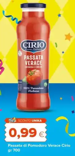 Tigre Passata di Pomodoro Verace Cirio offerta