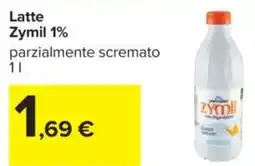 Carrefour Latte Zymil 1% offerta