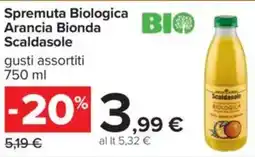 Carrefour Spremuta Biologica Arancia Bionda Scaldasole offerta
