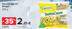 Carrefour Carciofi Spicchi Orogel offerta