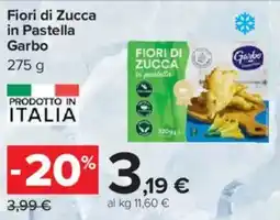 Carrefour Fiori di Zucca in Pastella Garbo offerta