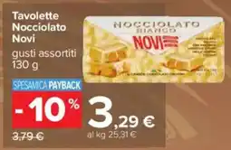 Carrefour Tavolette Nocciolato Novi offerta