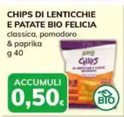 Basko Chips di lenticchie e patate bio FELICIA offerta
