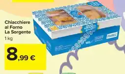 Carrefour Chiacchiere al Forno La Sorgente offerta