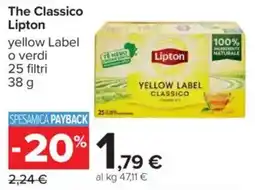 Carrefour The Classico Lipton offerta