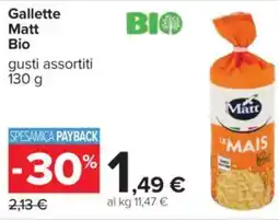 Carrefour Gallette Matt Bio offerta