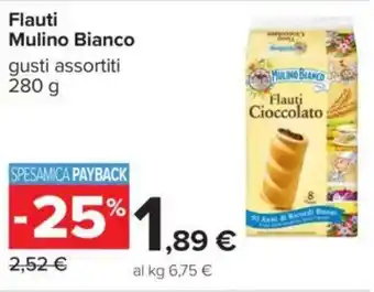 Carrefour Flauti Mulino Bianco offerta