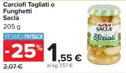 Carrefour Carciofi Tagliati o Funghetti Sacla offerta