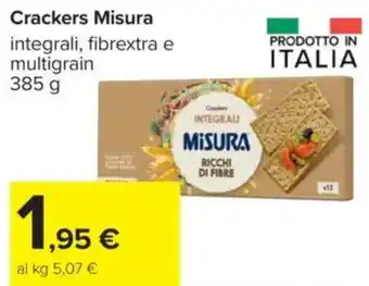 Carrefour Crackers Misura offerta