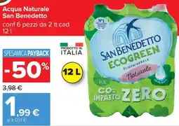 Carrefour Acqua Naturale San Benedetto offerta