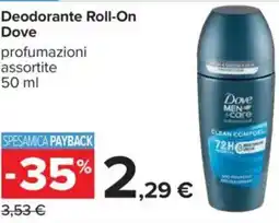 Carrefour Deodorante Roll-On Dove offerta