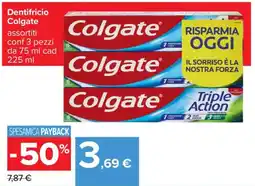 Carrefour Dentifricio Colgate offerta