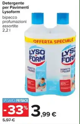 Carrefour Detergente per Pavimenti Lysoform offerta
