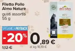 Carrefour Filetto Pollo Almo Nature offerta
