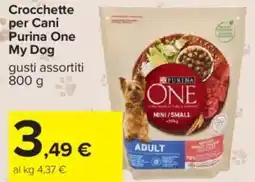 Carrefour Crocchette per Cani Purina One My Dog offerta