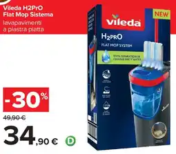 Carrefour Vileda H2PRO Flat Mop Sistema offerta