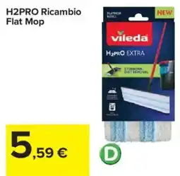 Carrefour H2PRO Ricambio Flat Mop offerta