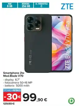 Carrefour Smartphone Zte Mod.Blade V70 offerta