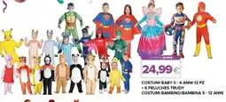 Oasi Costumi baby 0-6 anni 12 pz + 6 peluches trudy costumi bambino/bambina 5 - 12 anni offerta