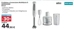 Carrefour Frullatore a Immersione MultiQuick 5 MQ50236M Braun offerta