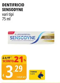Tigros Dentifricio SENSODYNE offerta