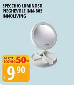 Tigros Specchio luminoso pieghevole inn-805 INNOLIVING offerta