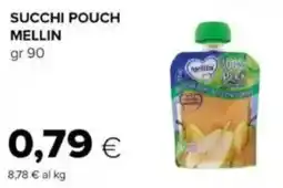 Tigre Succhi pouch MELLIN offerta