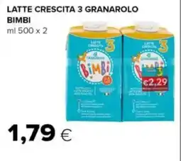 Tigre Latte crescita 3 granarolo bimbi offerta