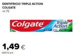 Tigre Dentifricio triple action COLGATE offerta