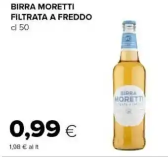 Tigre Birra moretti filtrata a freddo offerta
