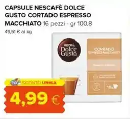 Tigre Capsule nescafè dolce gusto cortado espresso macchiato offerta