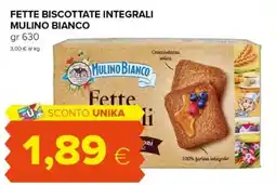 Tigre Fette biscottate integrali MULINO BIANCO offerta