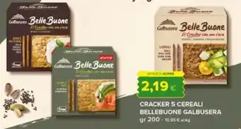 Tigre Cracker 5 cereali bellebuone GALBUSERA offerta