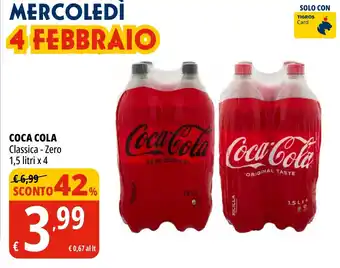 Tigros COCA COLA Classica - Zero offerta