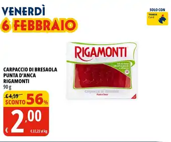 Carpaccio di bresaola punta d'anca RIGAMONTI