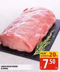 Tigros Lonza pezzo intero di suino offerta