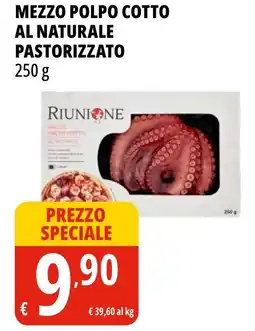 Tigros Mezzo polpo cotto al naturale pastorizzato RIUNIONE offerta