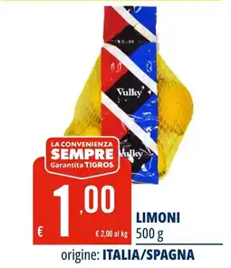 Tigros Limoni offerta