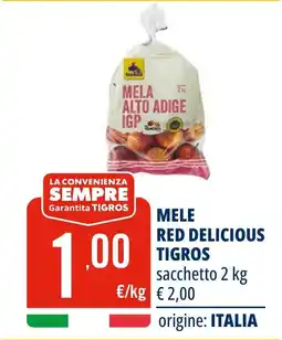 Tigros Mela red delicious TIGROS offerta