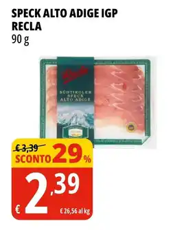Tigros Speck alto adige igp RECLA offerta