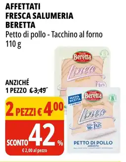 Tigros Affettati fresca salumeria BERETTA offerta